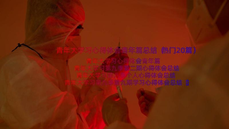 青年大学习心得体会青年篇总结（热门20篇）