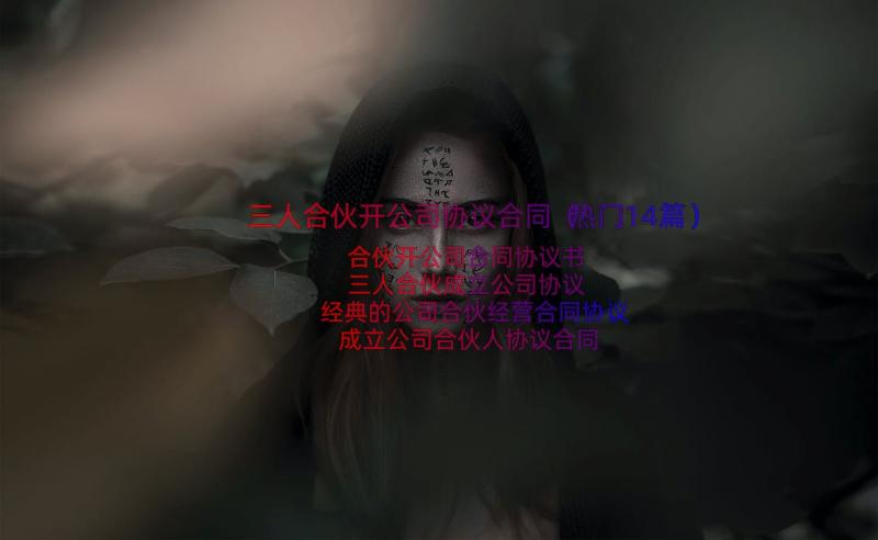 三人合伙开公司协议合同（热门14篇）