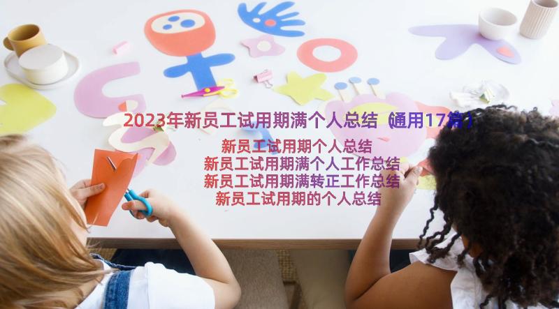 2023年新员工试用期满个人总结（通用17篇）