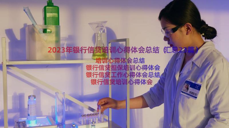 2023年银行信贷培训心得体会总结（汇总23篇）