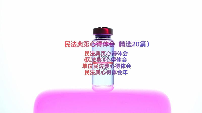 民法典第心得体会（精选20篇）