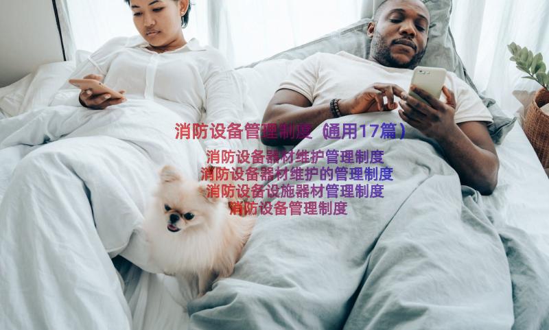 消防设备管理制度（通用17篇）