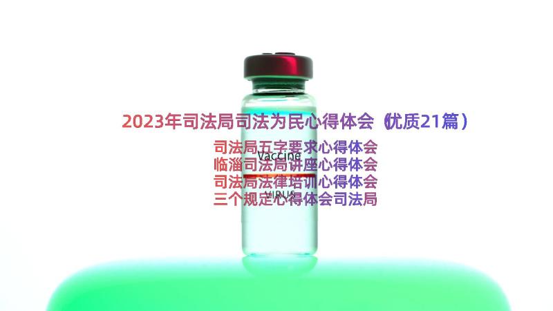 2023年司法局司法为民心得体会（优质21篇）