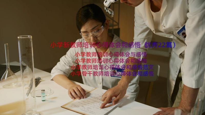 小学新教师培训心得体会和感悟（优秀22篇）