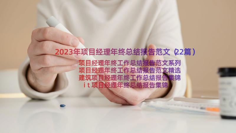 2023年项目经理年终总结报告范文（22篇）