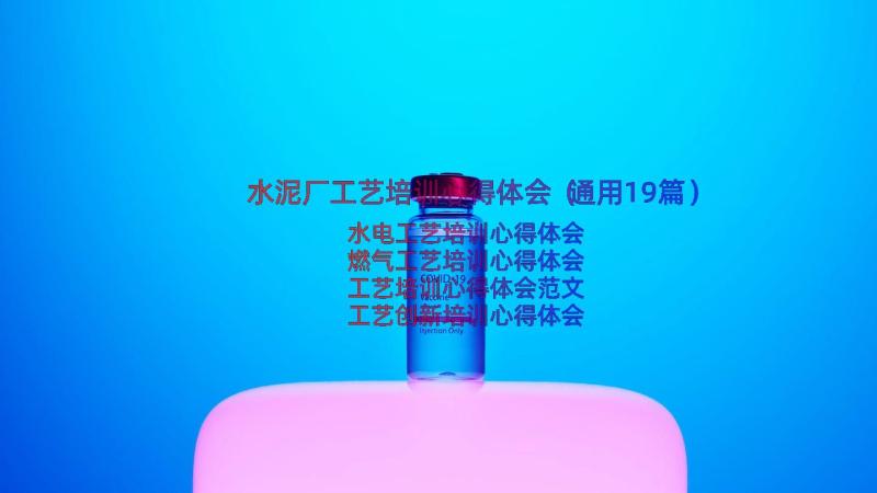 水泥厂工艺培训心得体会（通用19篇）