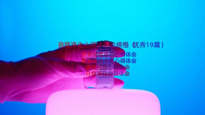 自我净化心得体会及感悟（优秀19篇）