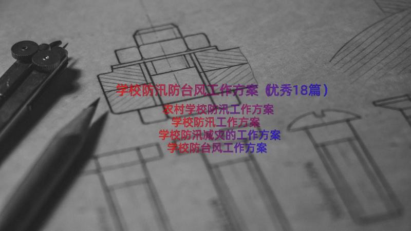 学校防汛防台风工作方案（优秀18篇）