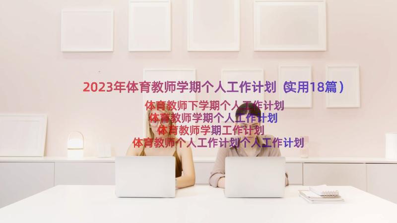 2023年体育教师学期个人工作计划（实用18篇）