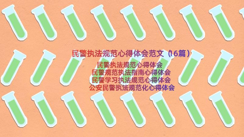 民警执法规范心得体会范文（16篇）