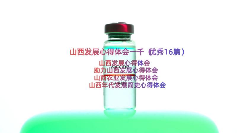 山西发展心得体会一千（优秀16篇）