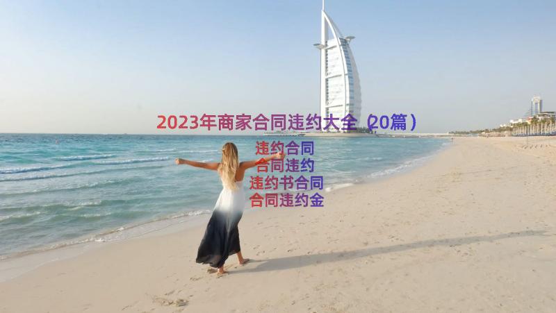 2023年商家合同违约大全（20篇）