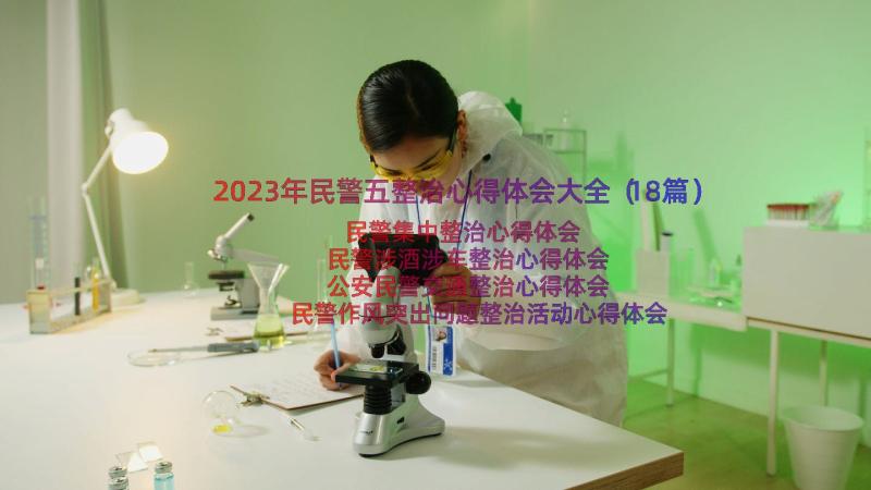 2023年民警五整治心得体会大全（18篇）