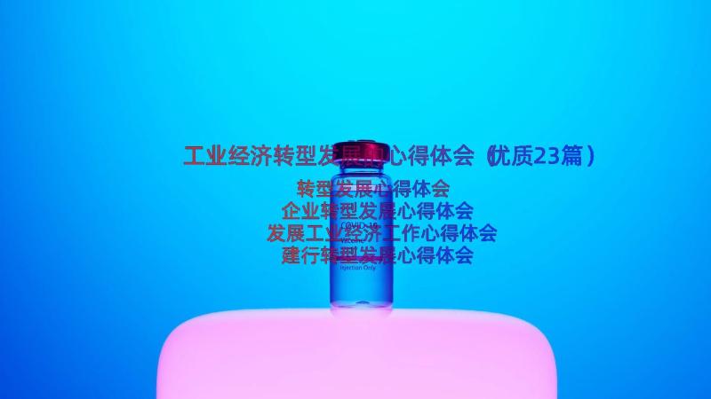 工业经济转型发展的心得体会（优质23篇）