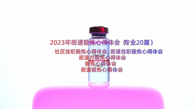 2023年街道锻炼心得体会（专业20篇）