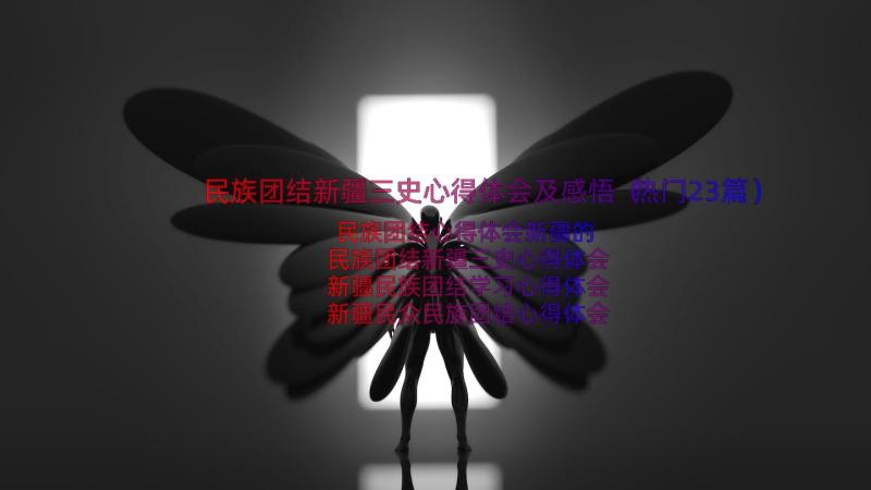 民族团结新疆三史心得体会及感悟（热门23篇）