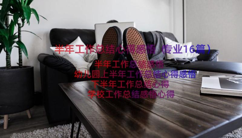 半年工作总结心得感悟（专业16篇）