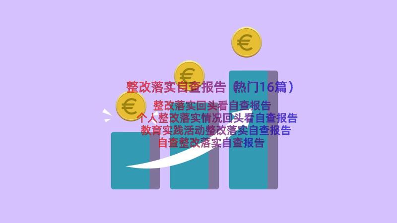 整改落实自查报告（热门16篇）