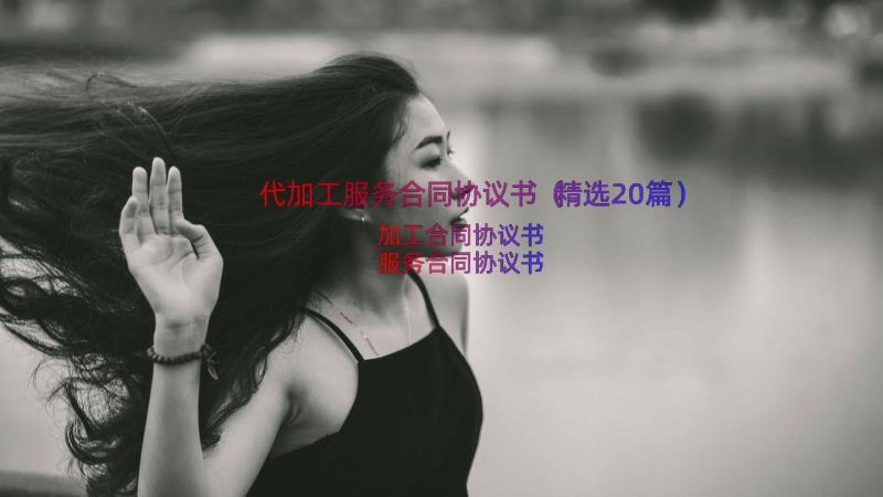 代加工服务合同协议书（精选20篇）