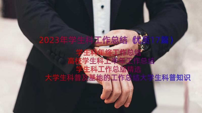 2023年学生科工作总结（优质17篇）