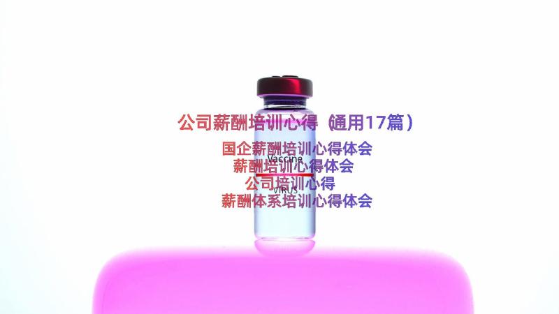 公司薪酬培训心得（通用17篇）