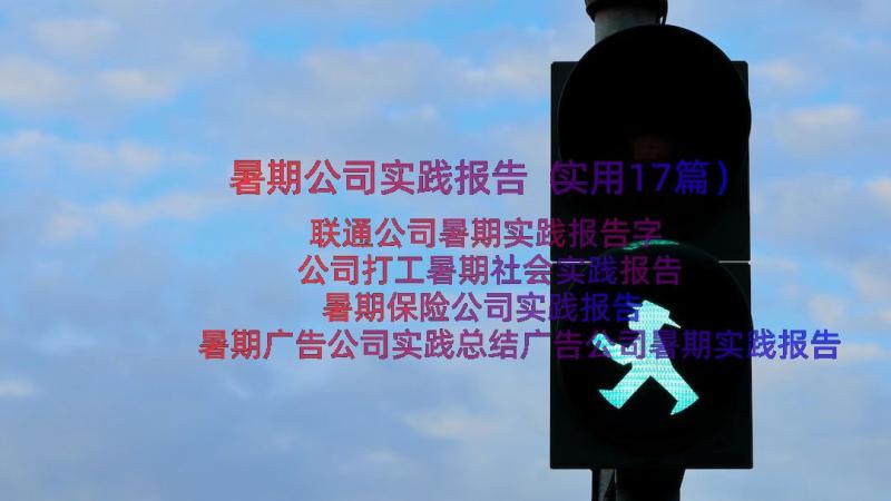 暑期公司实践报告（实用17篇）