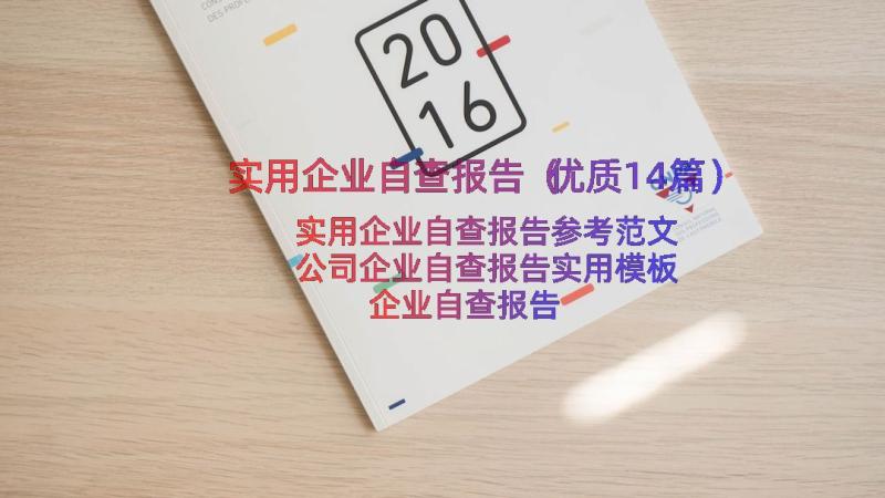 实用企业自查报告（优质14篇）