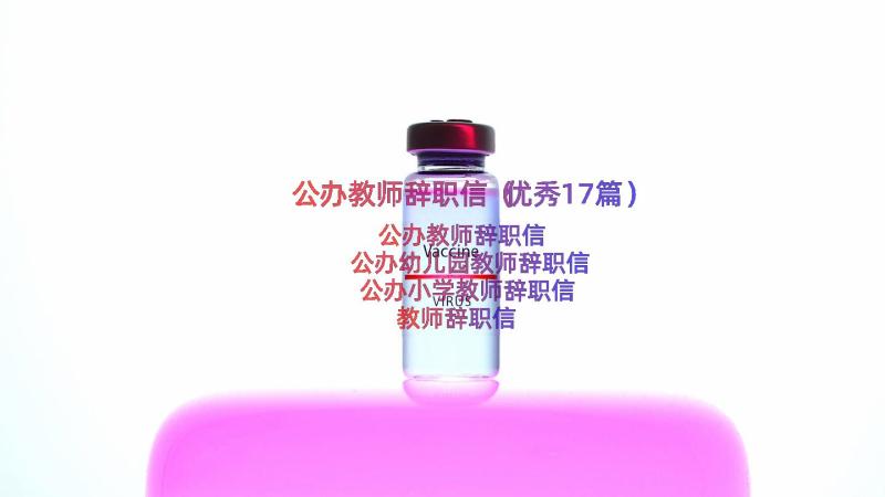 公办教师辞职信（优秀17篇）