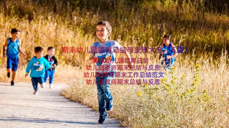 期末幼儿园德育总结与反思大全（15篇）