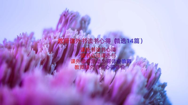 教师课外书读书心得（精选14篇）