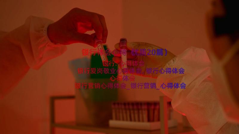 银行体会心得（优质20篇）