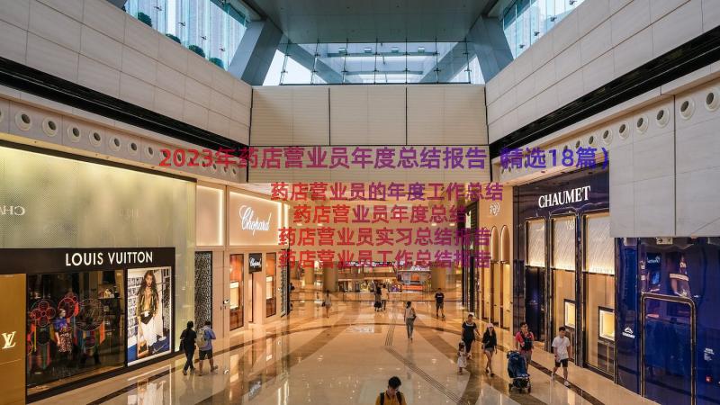 2023年药店营业员年度总结报告（精选18篇）