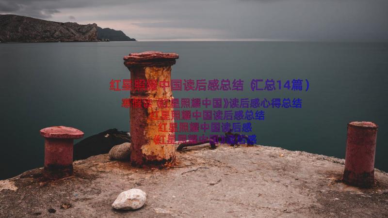 红星照耀中国读后感总结（汇总14篇）