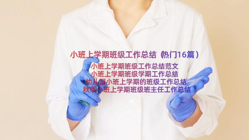 小班上学期班级工作总结（热门16篇）