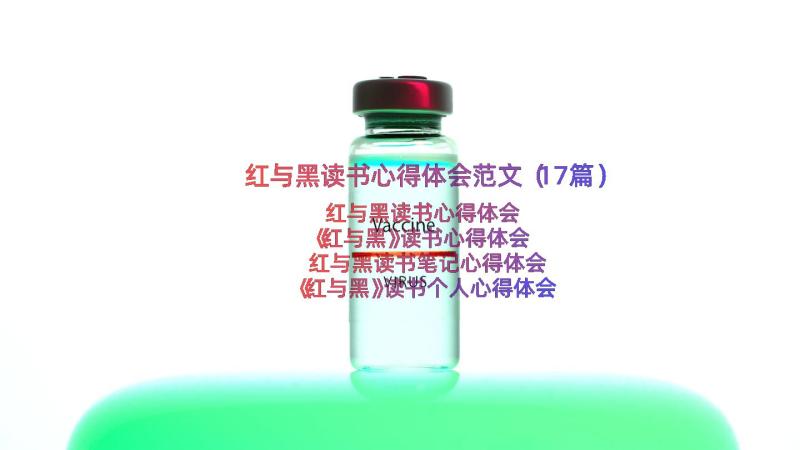 红与黑读书心得体会范文（17篇）