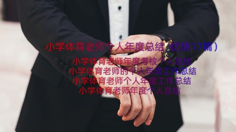 小学体育老师个人年度总结（优质17篇）