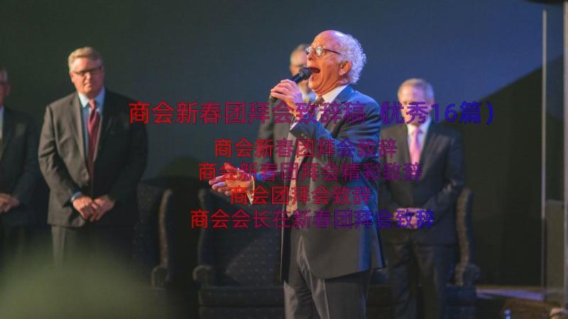 商会新春团拜会致辞稿（优秀16篇）