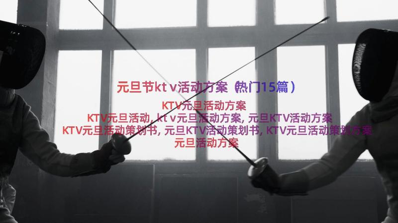 元旦节ktv活动方案（热门15篇）