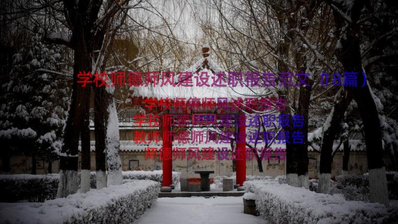 学校师德师风建设述职报告范文（18篇）