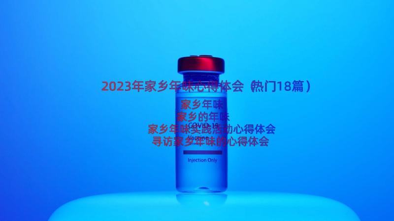 2023年家乡年味心得体会（热门18篇）