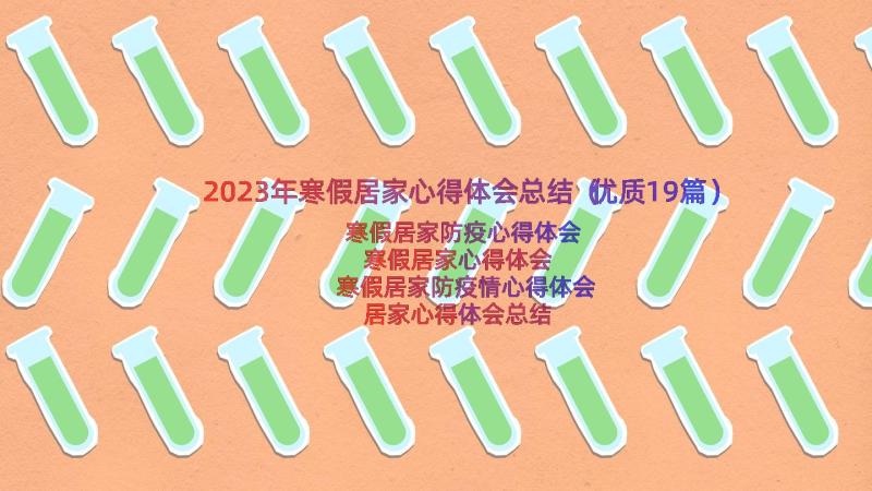 2023年寒假居家心得体会总结（优质19篇）