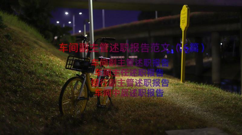 车间副主管述职报告范文（16篇）