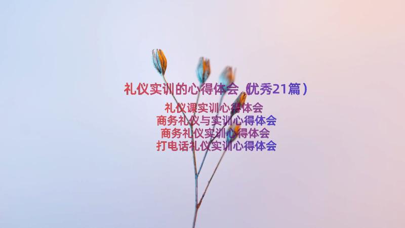 礼仪实训的心得体会（优秀21篇）