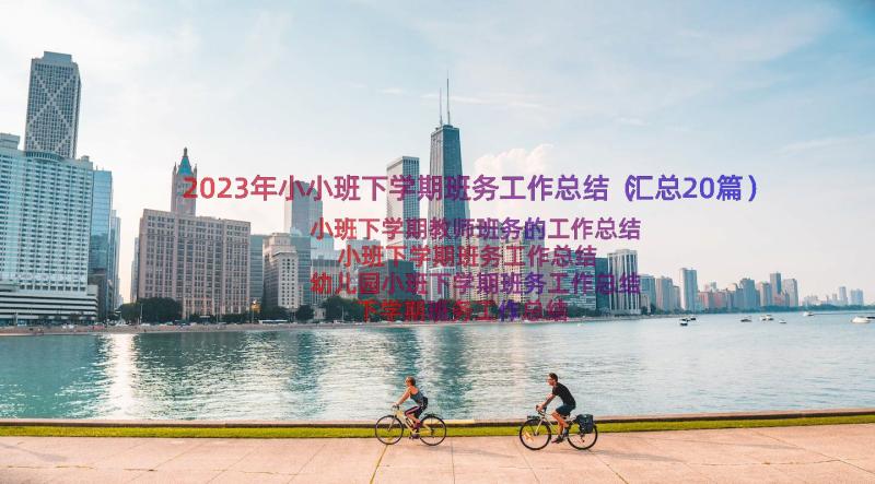 2023年小小班下学期班务工作总结（汇总20篇）