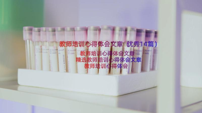 教师培训心得体会文章（优秀14篇）