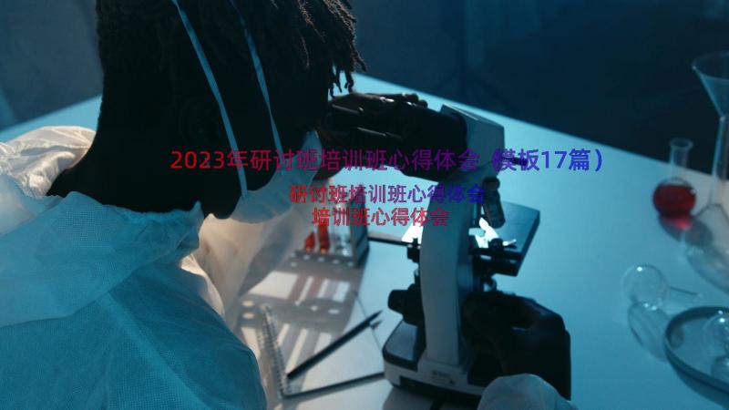 2023年研讨班培训班心得体会（模板17篇）