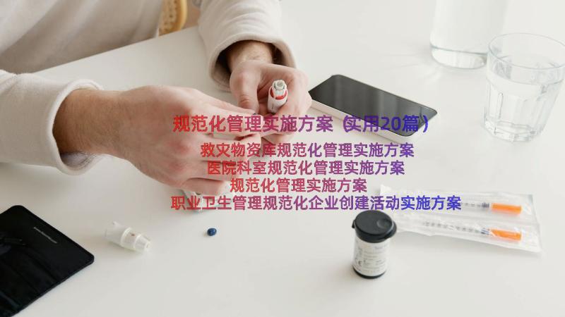 规范化管理实施方案（实用20篇）