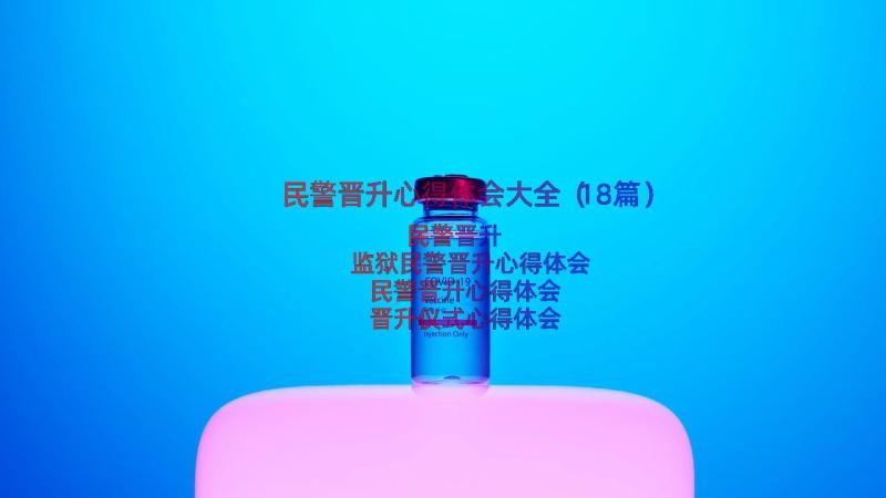 民警晋升心得体会大全（18篇）