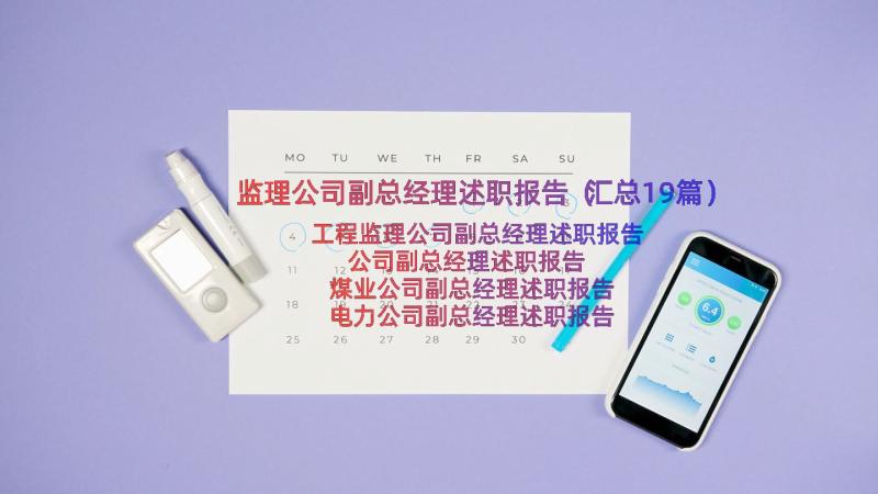 监理公司副总经理述职报告（汇总19篇）