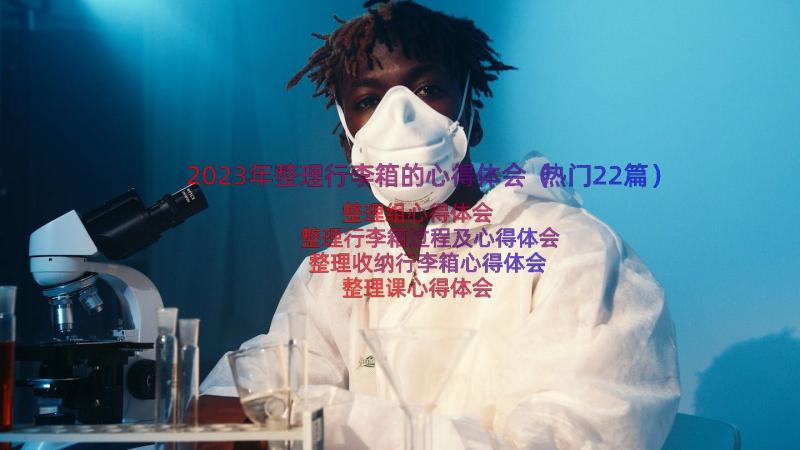 2023年整理行李箱的心得体会（热门22篇）